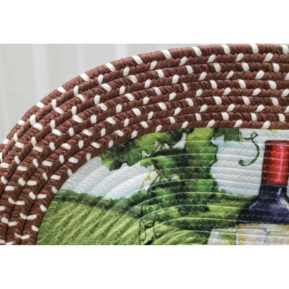 Oval Braided Kitchen Rug (20